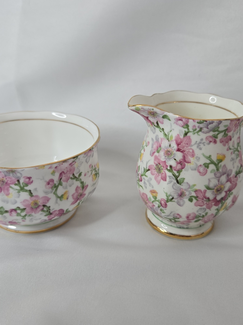 Royal Standard May & Medley Fine Bone China ENGLAND Creamer & Sugar Bowl